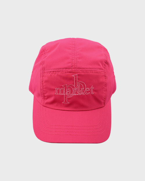 market camp cap (hot pink)