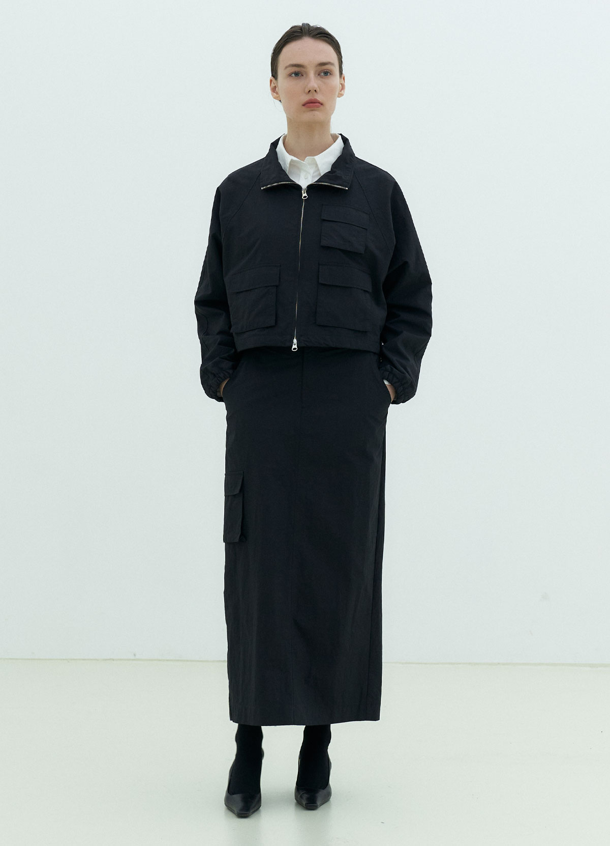 [M size 3/27오픈] Pocket Skirt (black)