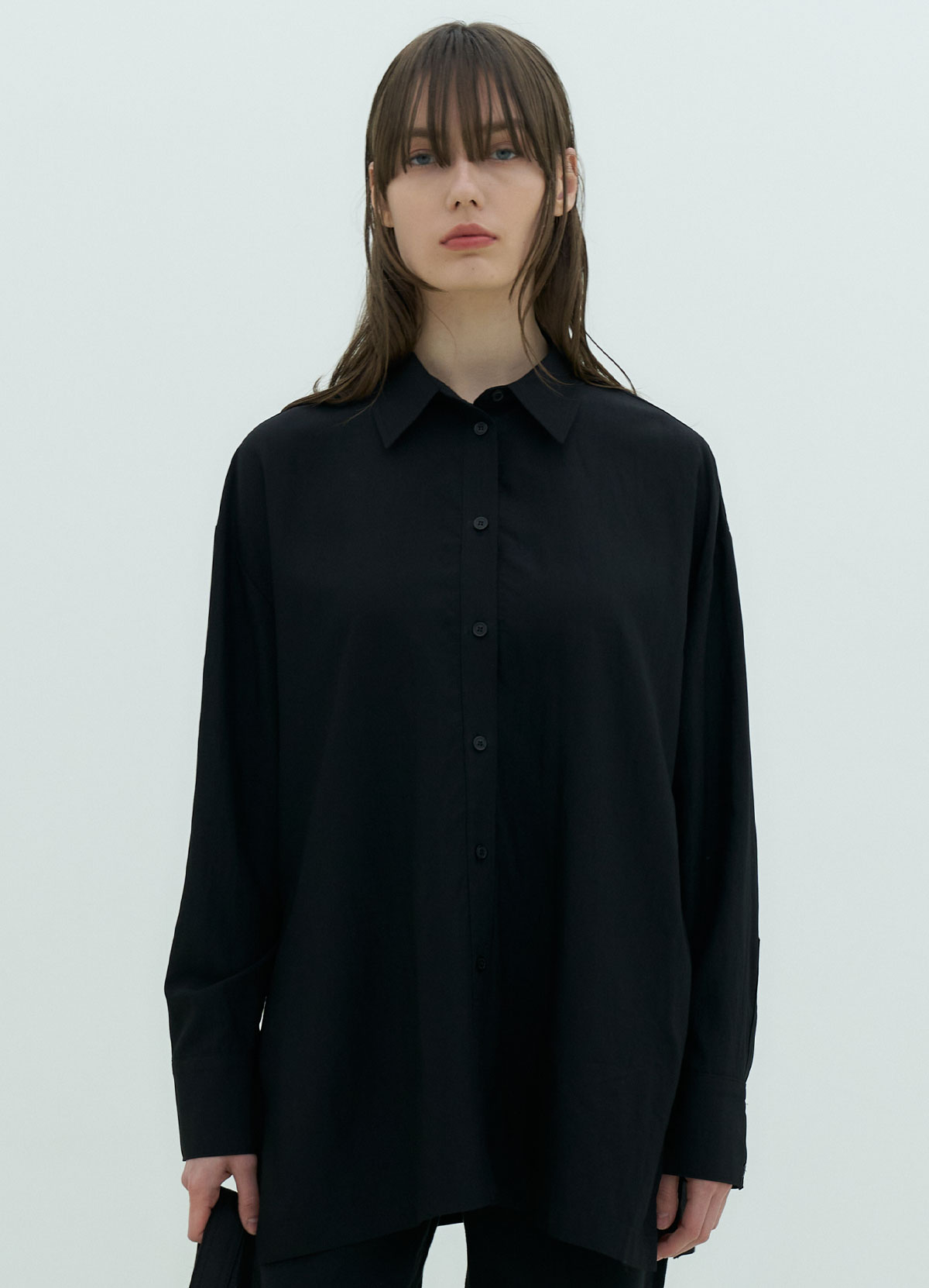 Side Slit Shirt (black)
