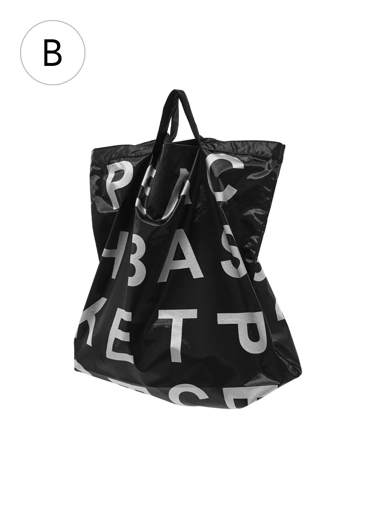 Ⓑ p.b satin bag (black)